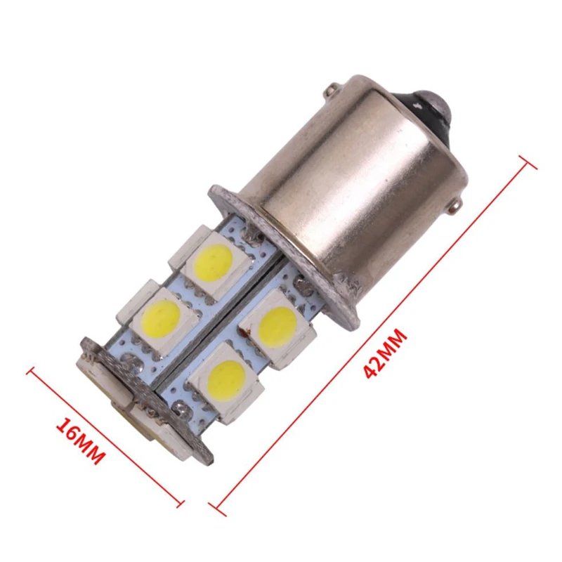 6 шт 12 в грузовик светодиодный 1156 BA15S P21W 13 SMD 5050 светодиодный 1157 BAY15D хвост лампы тормоза светильник лампы сигнала поворота светильник s Белый