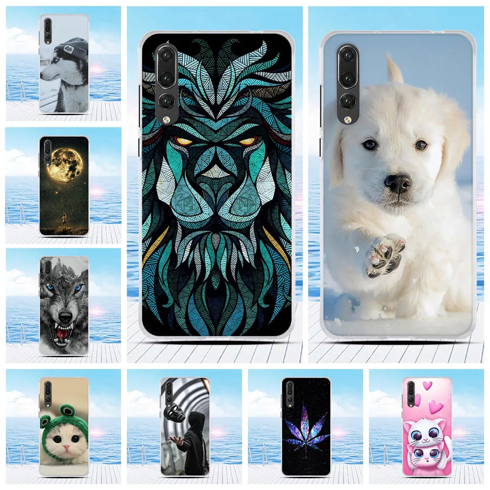 Чехол-Бампер для Huawei P20 Pro чехол телефона Тонкий силиконовый Plus Модный pro Fundas с 3D