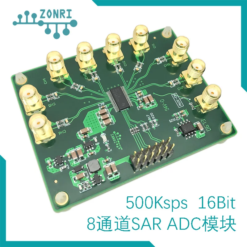 

ADS8688 16Bit/500Ksps Single / Bipolar Input 8-channel SAR/ADC Data Acquisition Module
