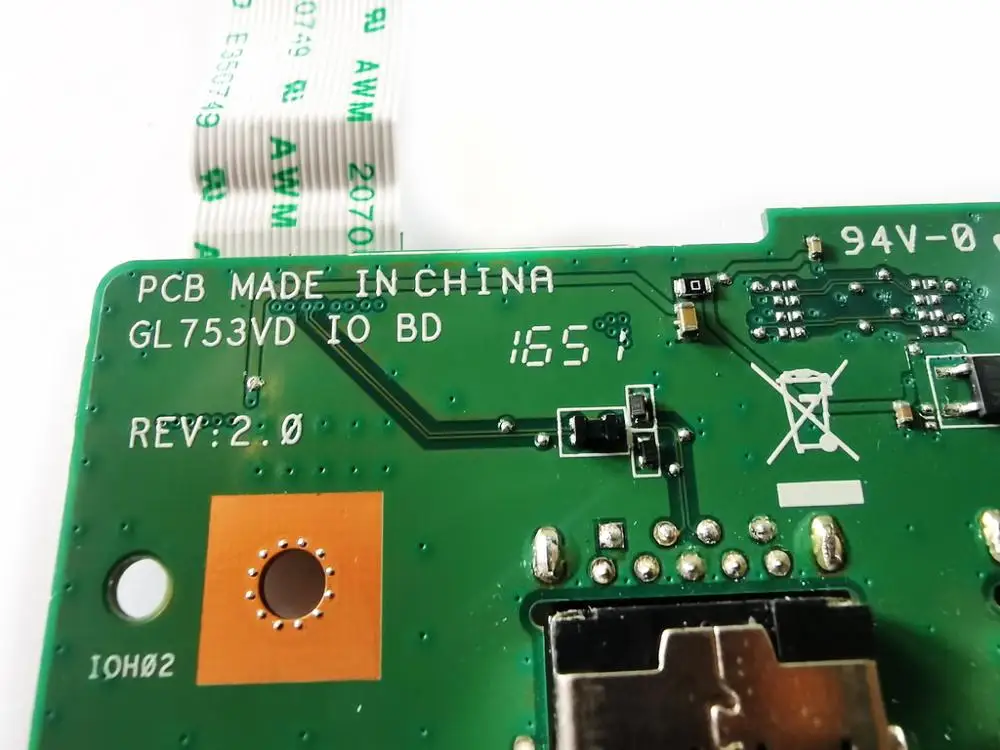 

Original for ASUS GL753VD USB board GL753VD IO BD REV 2.0 tested good free shipping