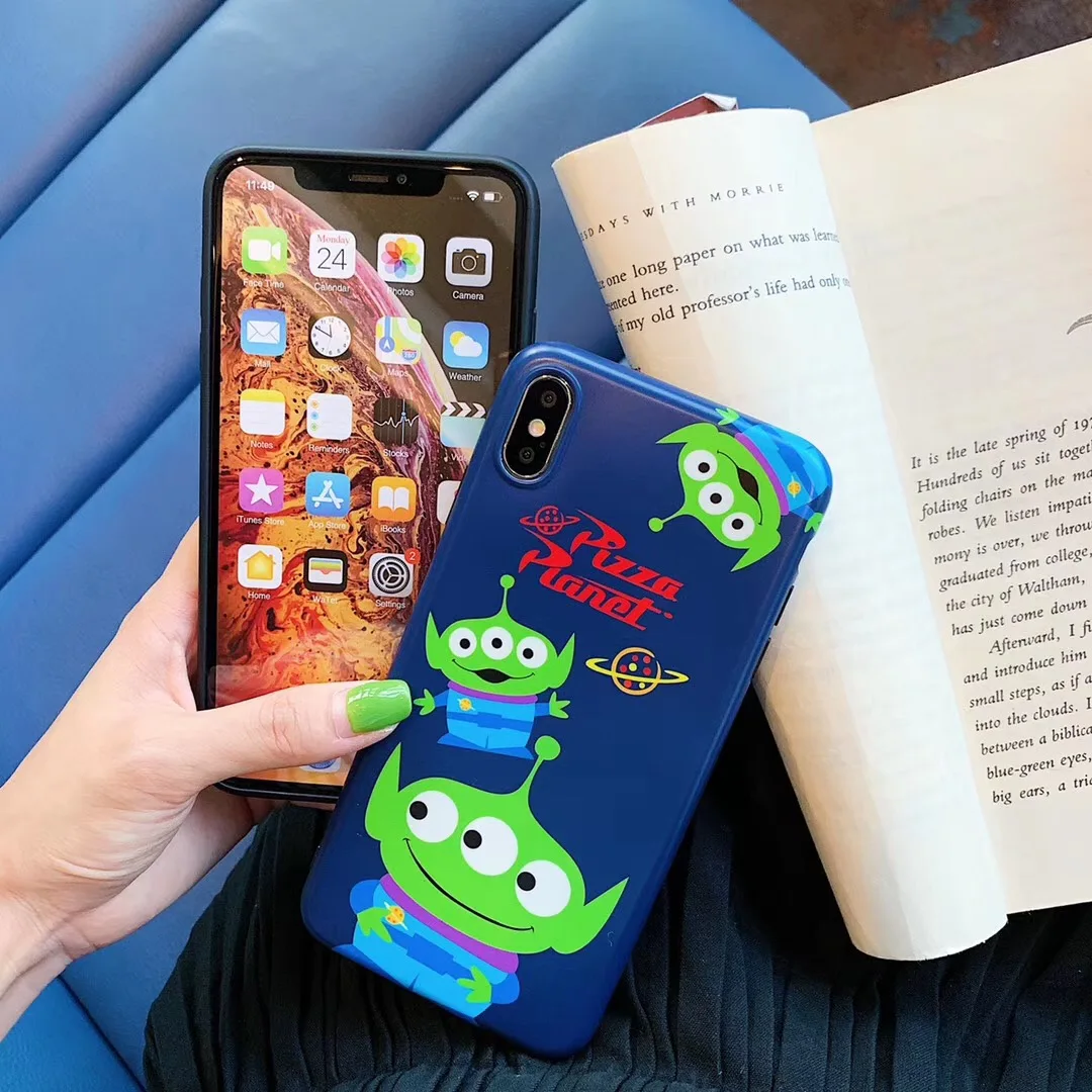 Cute Toy Story Buzz Woody Alien Phone Case For Apple iPhone 7 8 6 6s Plus Glossy IMD Cover 11 Pro Max X XS XR Coque |
