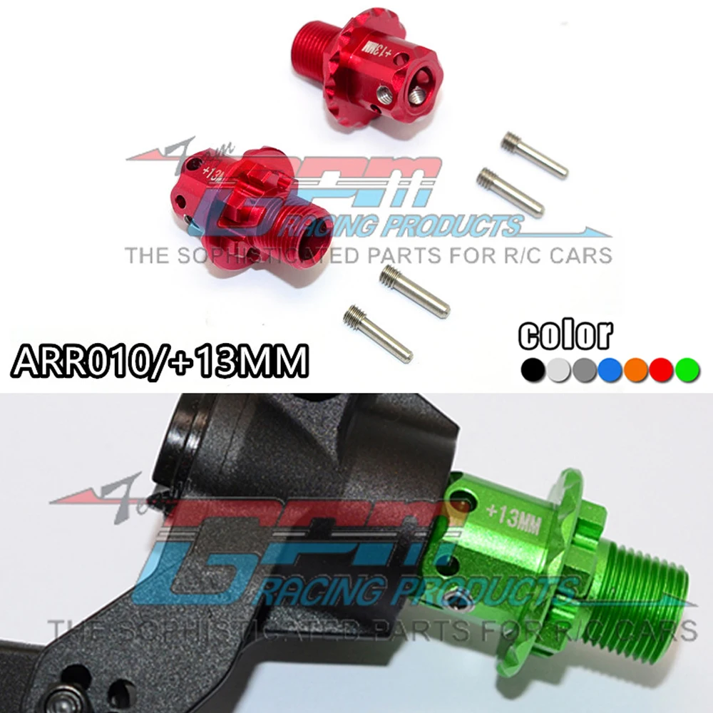 

GPM Metal Aluminum alloy Lengthened 13MM Hex Adapter Connector for ARRMA 1/7 LIMITLESS 1/8 KRATON OUTCAST TYPHON NOTORIOUS 6S