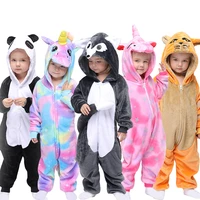 boys girls pajama sets unicorn pajamas for kigurumi childrens sleepwear jumpsuit kids onesies animal panda cat pyjamas costume
