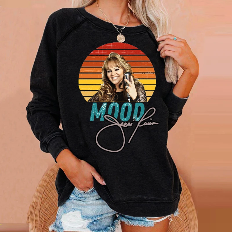 

Jenni Rivera Raglan sleeve casual sweatshirt
