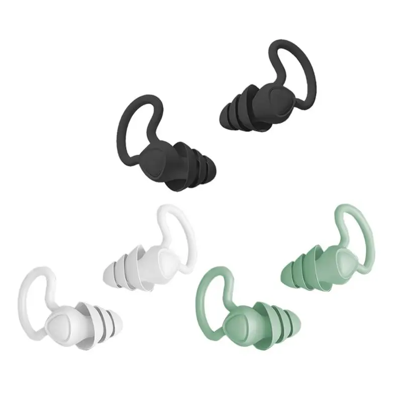 

1Pair Portable Silicone Ear Plugs Sound Insulation Ear Protection Earplugs Anti Noise Snoring Sleeping Plugs For Noise Reduction