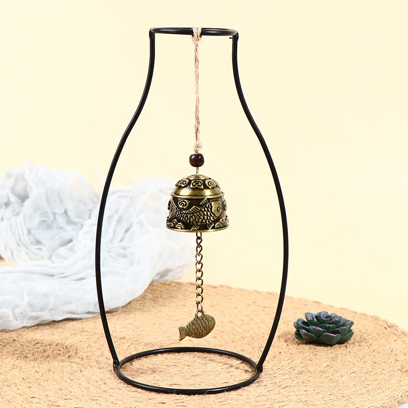 

Vintage Carve Wind Chimes Copper windbell Outdoor Hanging Home Ornament Decor Temple Ornament Decor