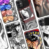 junji ito horror tomie uzumaki glass silicone phone case for iphone se 6s 7 8 plus x xr xs 11 12 13 mini pro max cover shell