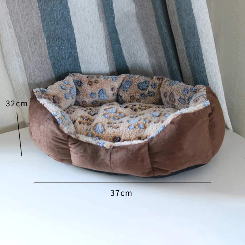 

Pet Dog Cat Beds Mats Soft Plush Warm Sofa Kennel Sleep Basket For Small Dog Cat Puppy Nest Kennel Cat Bed House Supplies