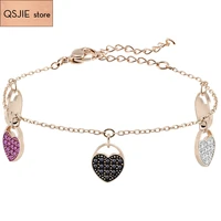 qsjie high quality swa original romantic love dream fashion adjustable womens bracelet glamorous fashion jewelry