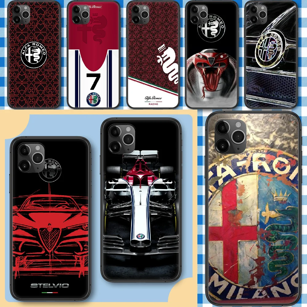 Чехол для телефона автомобильный Alfa Romeo итальянский чехол iphone SE 2020 6 6S 7 8 11 12 13 Mini Plus
