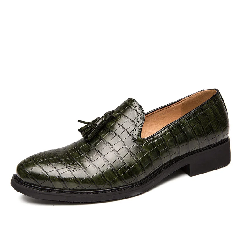 

/ Winter Fall 2019 Men's Shoes Luxury Brand Lace Plaid Tassels Comfortable High Quality Formal Social Shoes Large Size 48