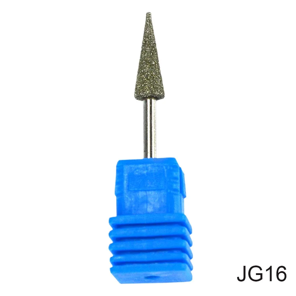 Diamond сверло 17 Тип 3/32 ''фрезерные Маникюр Cutter для педикюра электрическая машина устройства инструмент для дизайна ногтей Буровое Сверло CHJG01-17 - Цвет: JG16