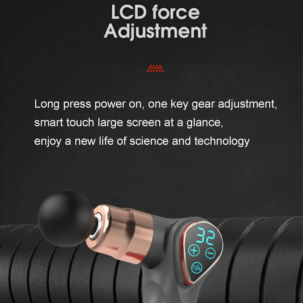 Массажер для мышц с 4 массажными головками 32 скорости | Красота и здоровье