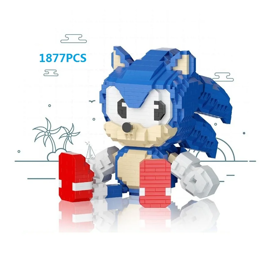 

Mini Blcoks Cartoon Building Bricks Sonic Model Brinquedos Toys for Children New Year Gifts Girls Christmas Present Kids Toys