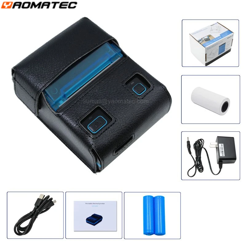 

Термальный принтер RS232/USB 58 мм Bluetooth, портативный POS-терминал, оплата чеков, офисный стикер, USB-этикетка, мобильный принтер