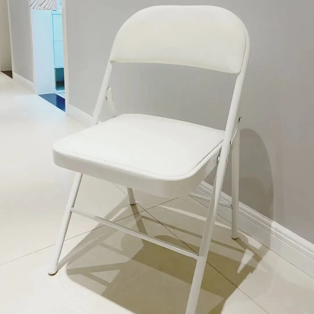 구매 접이식 의자 등받이 가정용 휴대용 간단한 의자 컴퓨터 사무실 회의 좌석 기숙사 식사 의자 훈련 의자