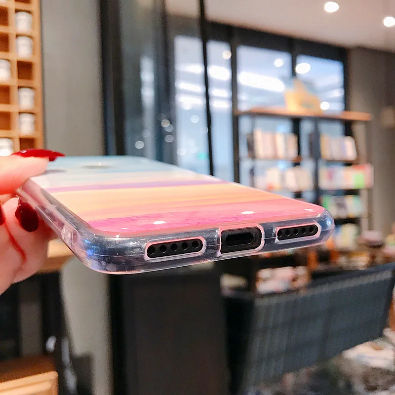 Мягкий чехол для телефона с мраморной текстурой Xiaomi Redmi Note 5 6 7 8 9 Lite K20 9T Pro