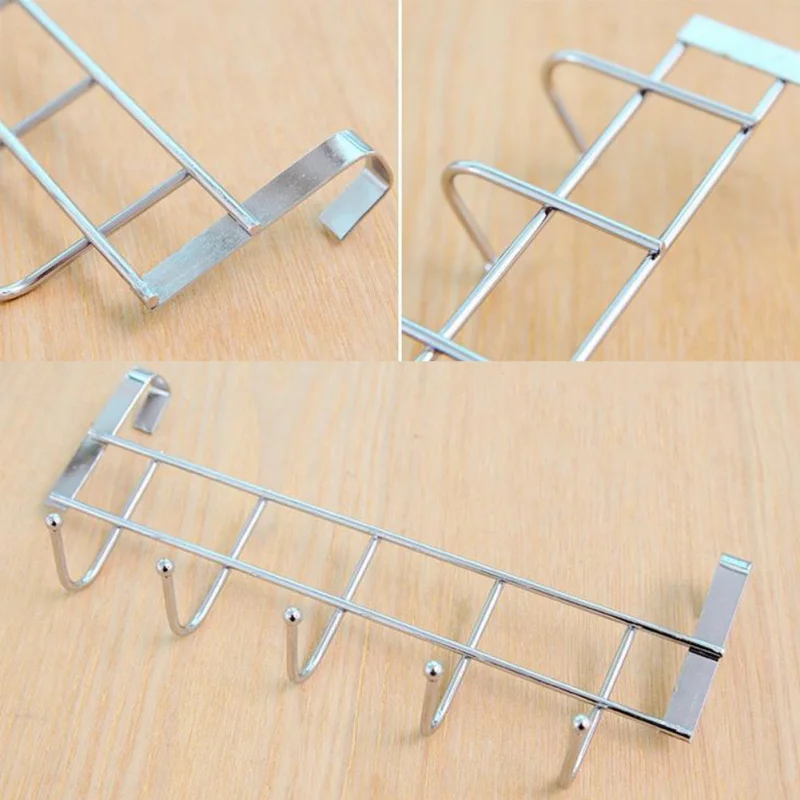 

Stainless Steel 5 Linked To The Cabinet Door Back Hook Home Storage Door Hook (Home Storage Organization
