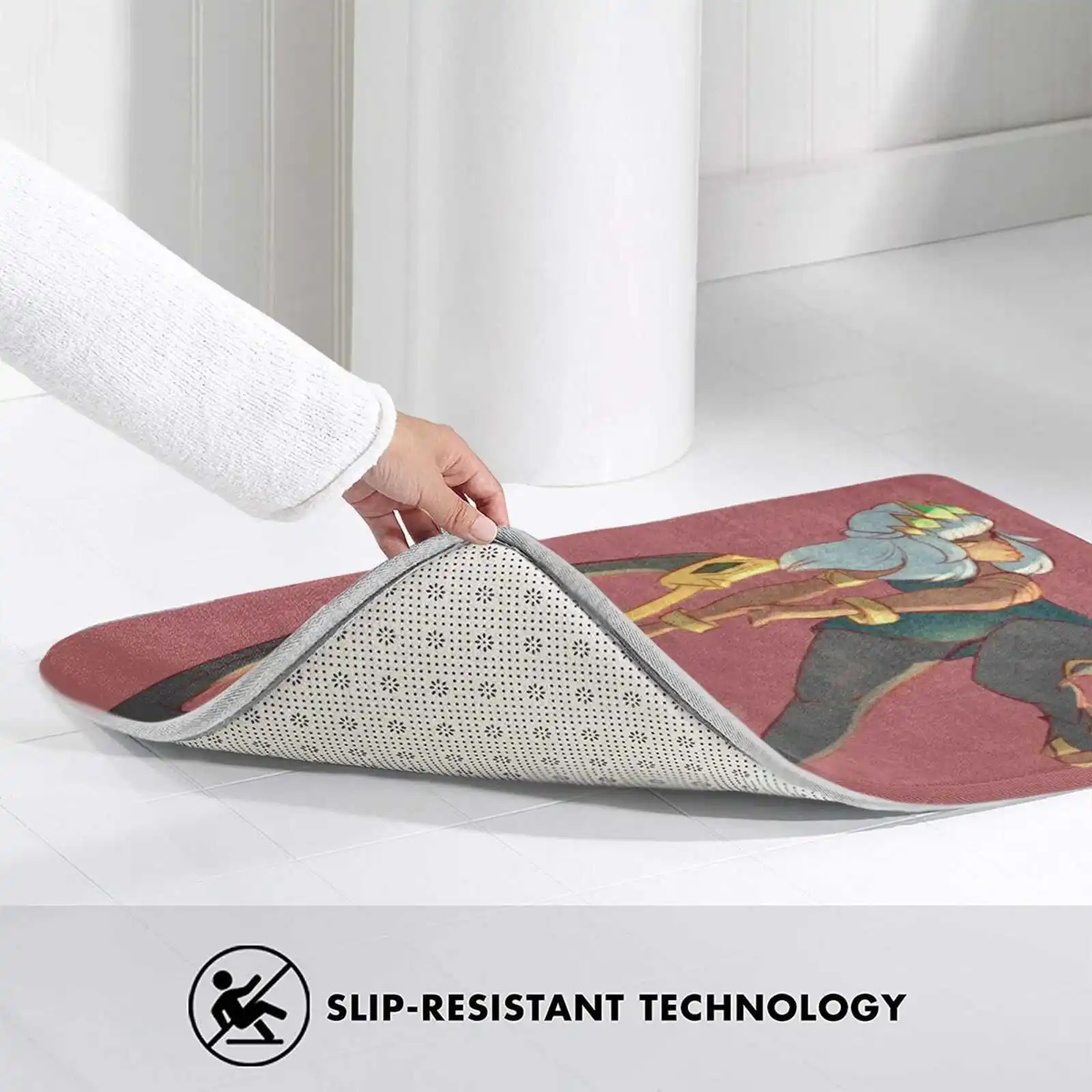 Qiyana Dash 3D Soft Non-Slip Mat Rug Carpet Foot Pad Midlaner Assassin Red Dynamic Cute Champion | Дом и сад