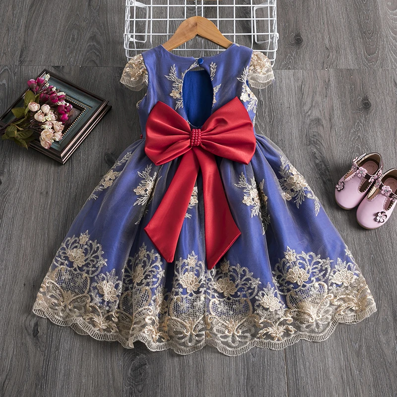 Летнее платье для маленьких детей девочек на свадьбу день рождения Цветочное