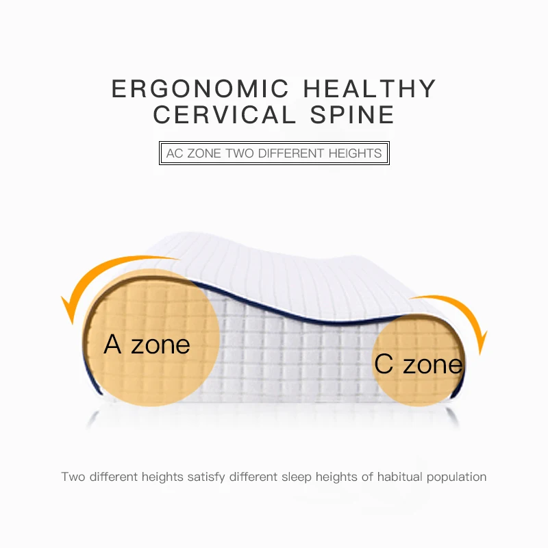 Подушка для постельных принадлежностей из пены с памятью шеи защита от боли в шее