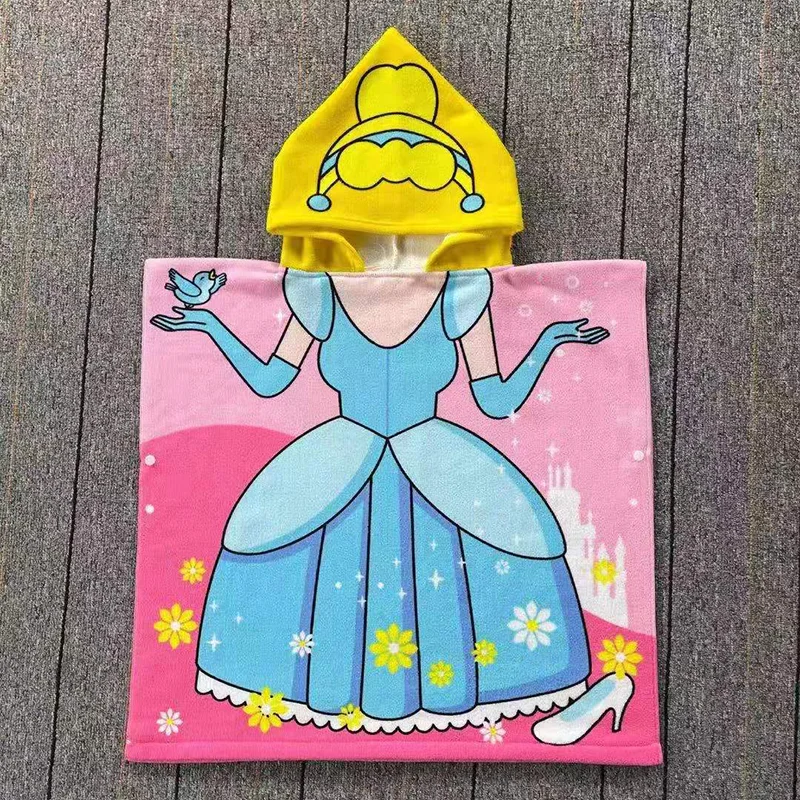 

Халат-пончо Детский из микрофибры, быстросохнущее, с капюшоном