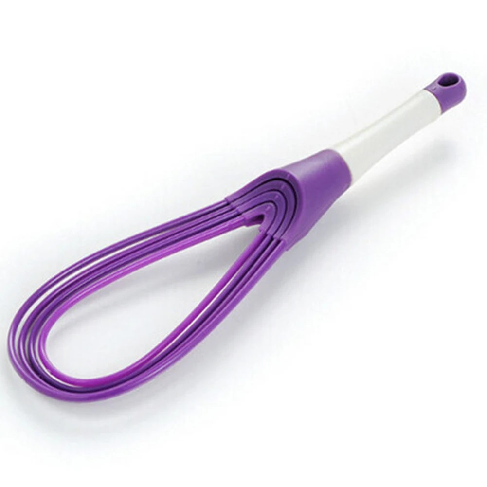 1 шт. силиконовый ручной венчик для взбивания ручка вращающийся Кухня инструмент