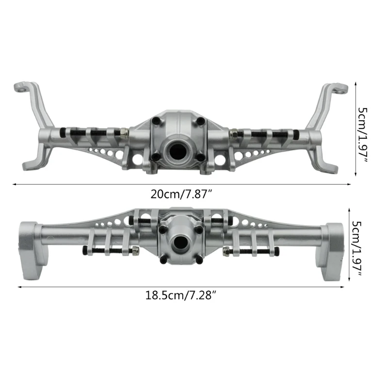 

Metal Front Rear Axles Housing Kit for 1/10 RC Crawler Axial Capra 1.9 UTB B36E