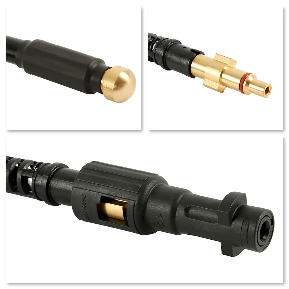 10m High Pressure Washer Hose Cord Pipe CarWash Hose Water Cleaning Extension Hose for Karcher Elitech Interskol Huter