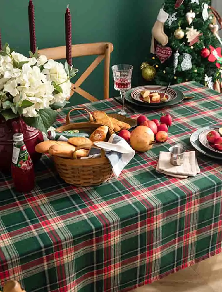 Скатерть в стиле бохо хлопковая дорожка для стола с кисточками шикарная