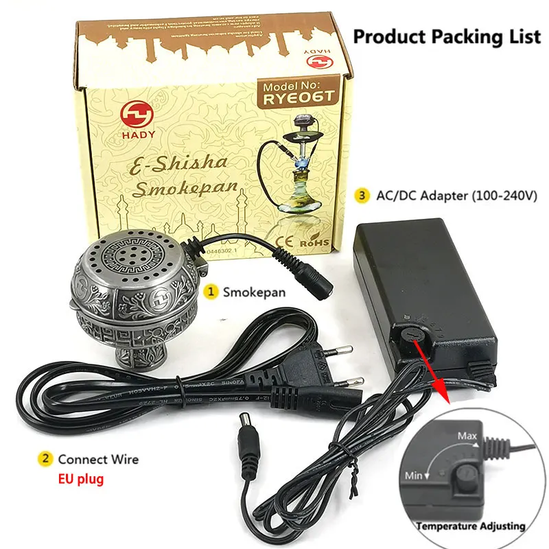 Металлическая электронная сигарета AVU для кальяна зеркальная чаша с