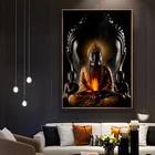 Буддийская роспись на холсте, буддийская роспись, гостевой Бог, Будда, роспись, Художественная печать, зал, религиозный плакат, украшение стены, домашний декор