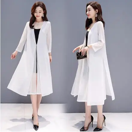 2020 летнее размера плюс шифоновое кимоно Женская блузка с вырезом из кружева