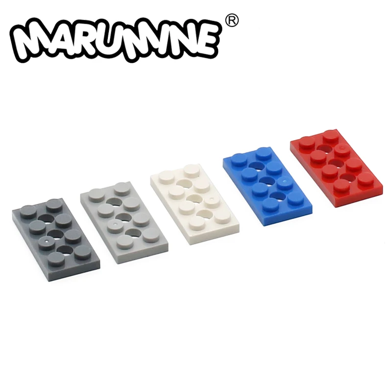 Marumine 30 шт. 3709B 2x4 Smartable технология пластина кирпич с отверстием MOC строительные