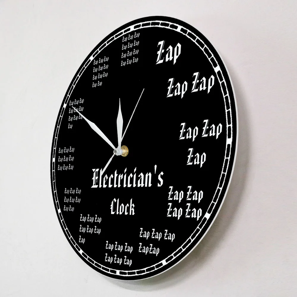 Часы электрика профессии современные настенные часы Zap молния настенное