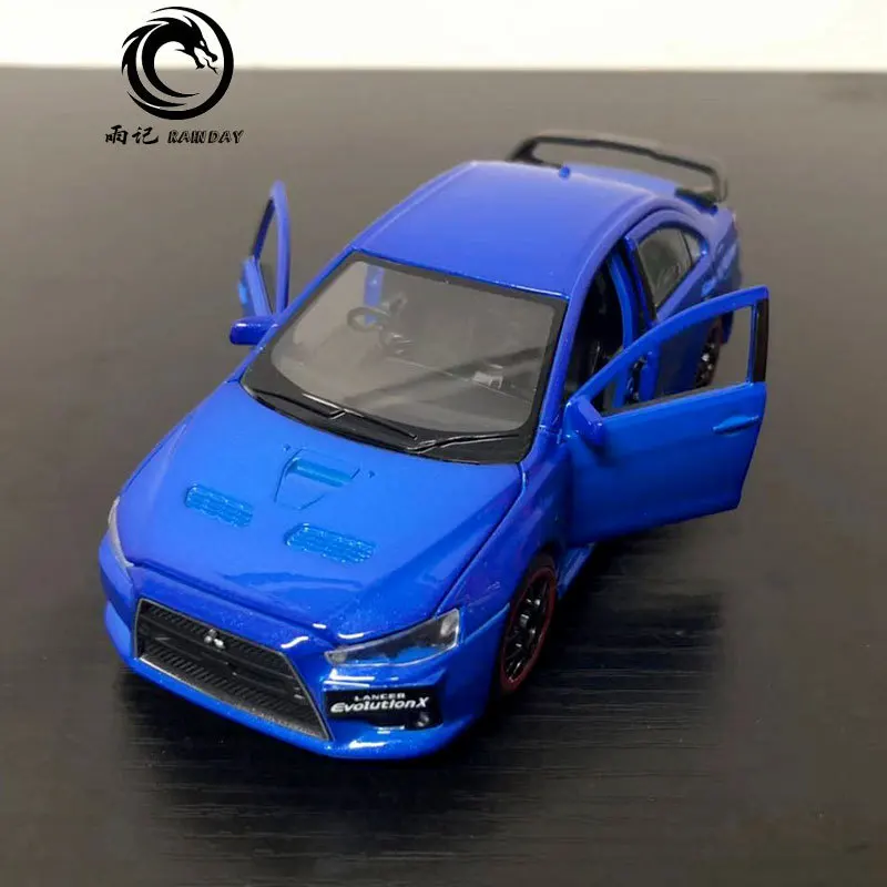 RD 1/32 масштабная модель автомобиля игрушки Mitsubishi Lancer Evolution X звук и свет Литье Металла Отступить модели автомобиля игрушки для подарка, для детей