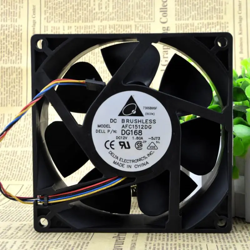 

New Original For Delta 15050 12V 1.80A AFC1512DG DG168 15CM Large Air Volume Cooling Fan Test Working