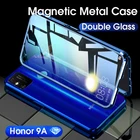 Магнитный металлический чехол для Huawei Honor 9A, двухсторонний чехол из закаленного стекла для Honor Play 9A, 9 A, чехол для телефона с полной защитой на 360 градусов