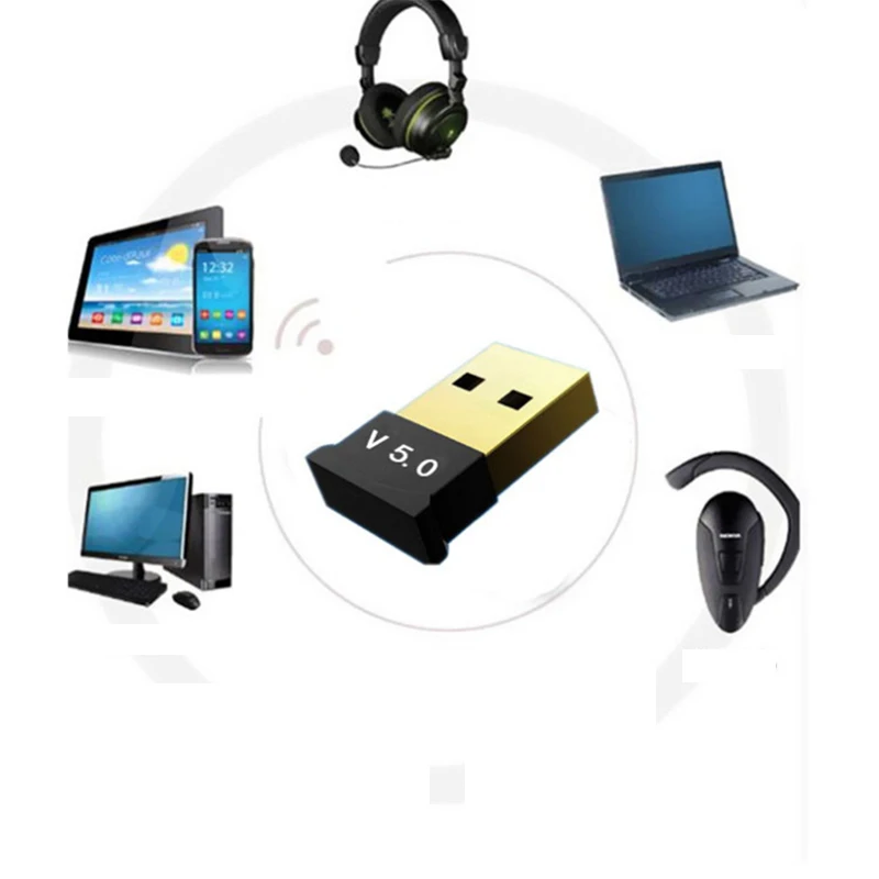 Creacube V5.0 беспроводной USB Bluetooth 5,0 адаптер Bluetooth ключ музыкальный приемник адаптер Bluetooth передатчик для ПК