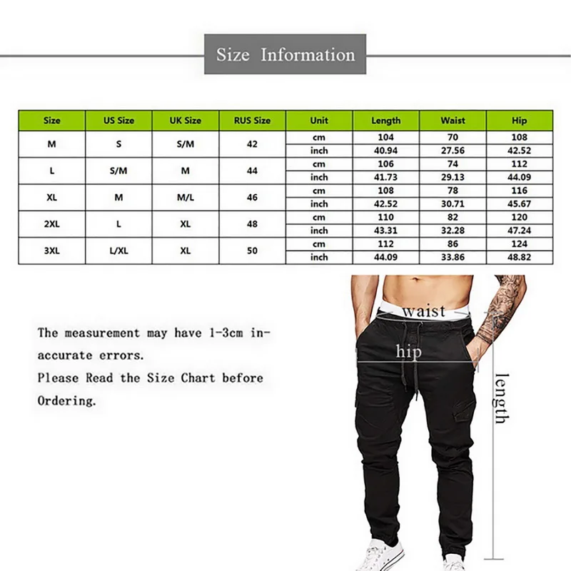 

Men's Track Pants Slim Trousers Sport Tracksuit Men Fashion Drawstring Zip Strips Pockets Ankle Tied Long Pants Sports Trousers