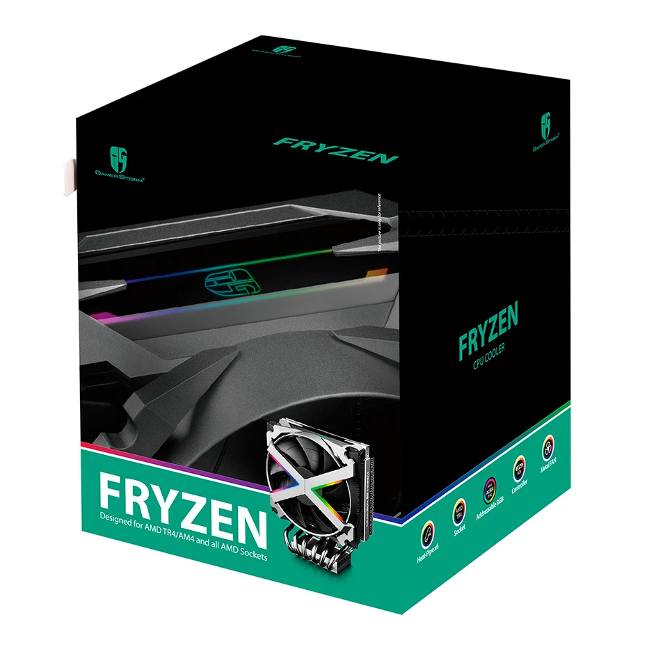 Кулер для процессора DEEPCOOL FRYZEN 6 радиатор ПК 120 мм 5 В адресуемый RGB вентилятор AMD Ryzen