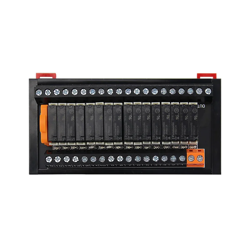 PLC output amplifier board DIN rail relay module module control board 6/8/12/16 road 5V12V24V NPN/PNP universal images - 6
