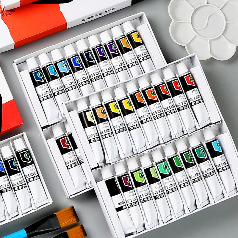 Набор акриловых красок для начинающих детского рукоделия камень картина