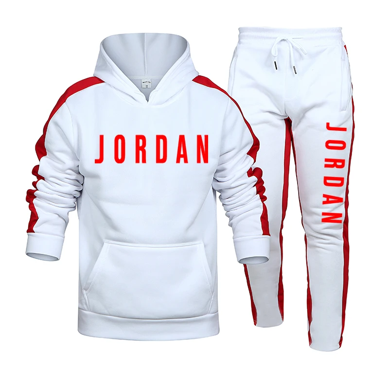 

Fashion letter printing men's hoodie suit autumn sportswear casual sportswear hoodie sportswear sweatshirt + pants 2 piece set