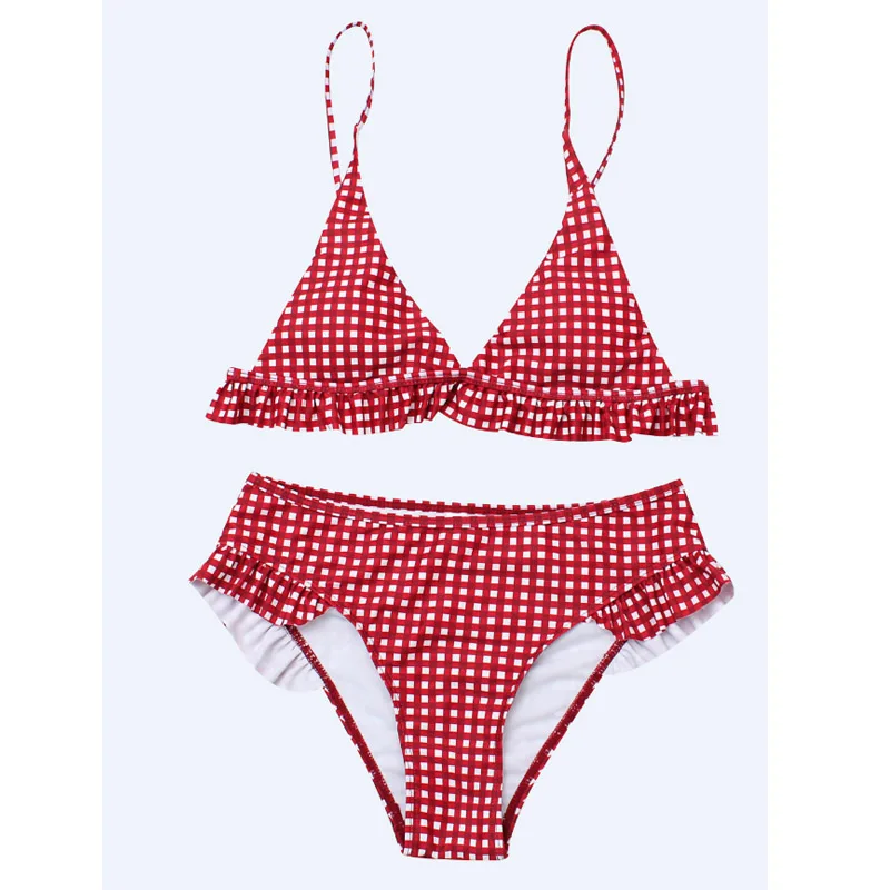 

Bikini Sets 2021 Sexy Women Push Up Ruffled Padded Swimsuit Female Bathing Suit Summer Beachwear Swimming Costume Biquini