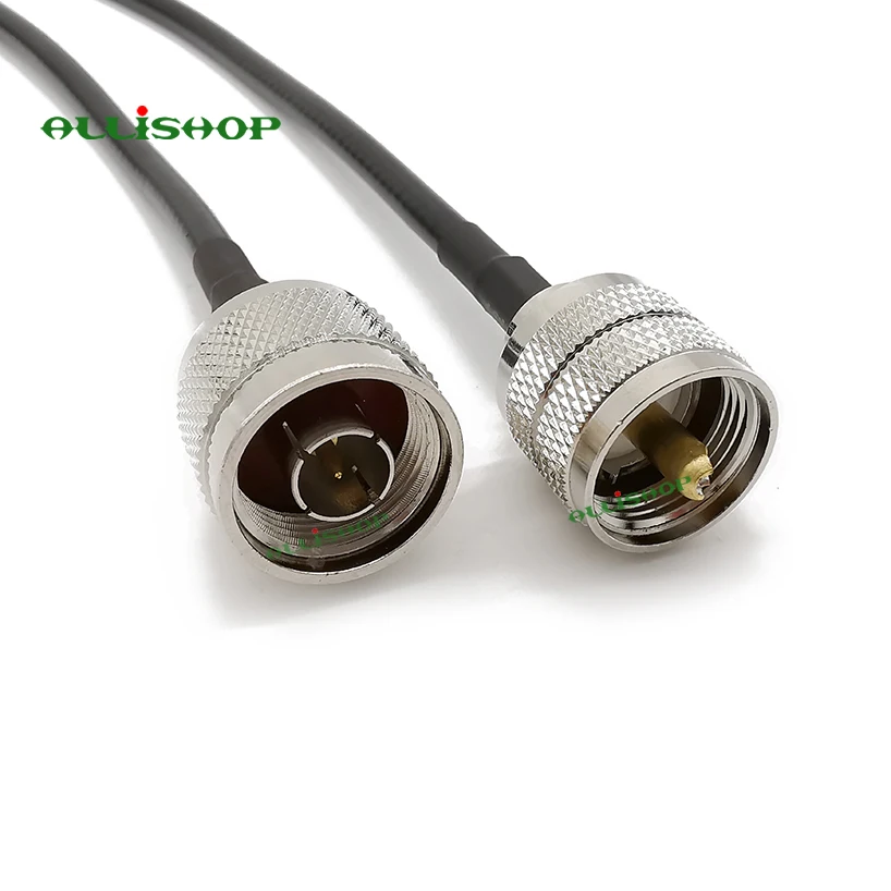 UHF PL259 Male к N Тип мужской косичка LMR-195 Ручной радио RF помощью соединительного кабеля UHF Разъем для подключения N SO239 брюк для мальчиков от 1/3/5/8/10/12/15 м