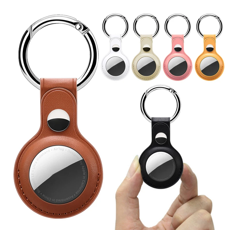 

Кожаный чехол Airtag для Apple Airtag, защитный чехол для Apple Locator Tracker, устройство против потери, защитный чехол для брелока
