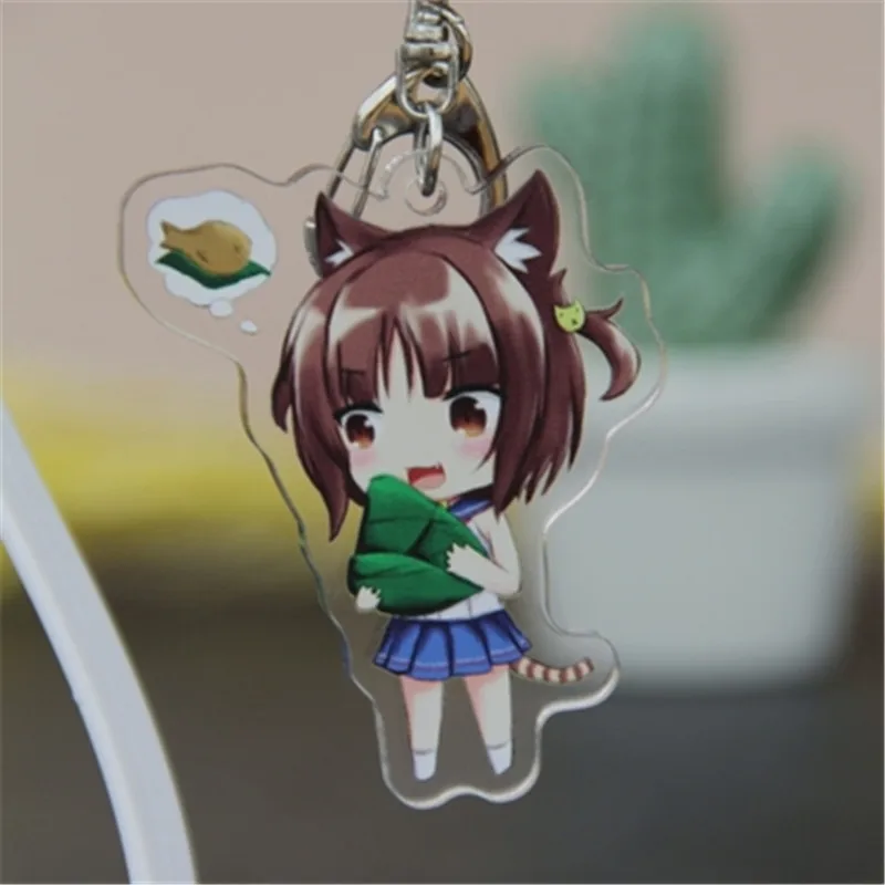 Аниме Nekopara Chocola ванильный акриловый брелок для косплея подвеска Хэллоуин косплей