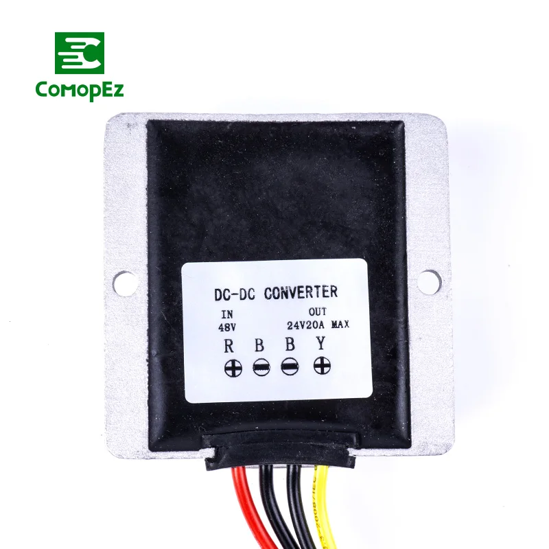 Напряжение редукционный конвертер DC/DC 48V 24V 5A10A15A20A22A Водонепроницаемый Питание