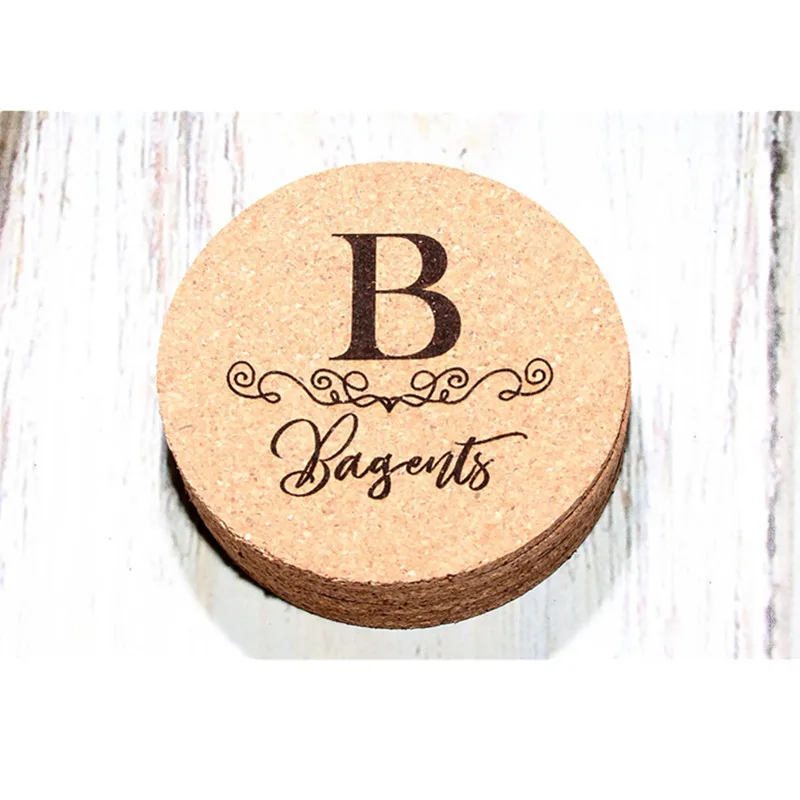 Деревянные подставки с монограммой на заказ именем семьи подарок новоселье